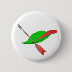 Hat & Arrow 6 Cm Round Badge