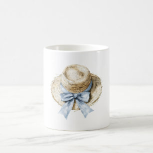Hat Blue Bow Coffee Mug