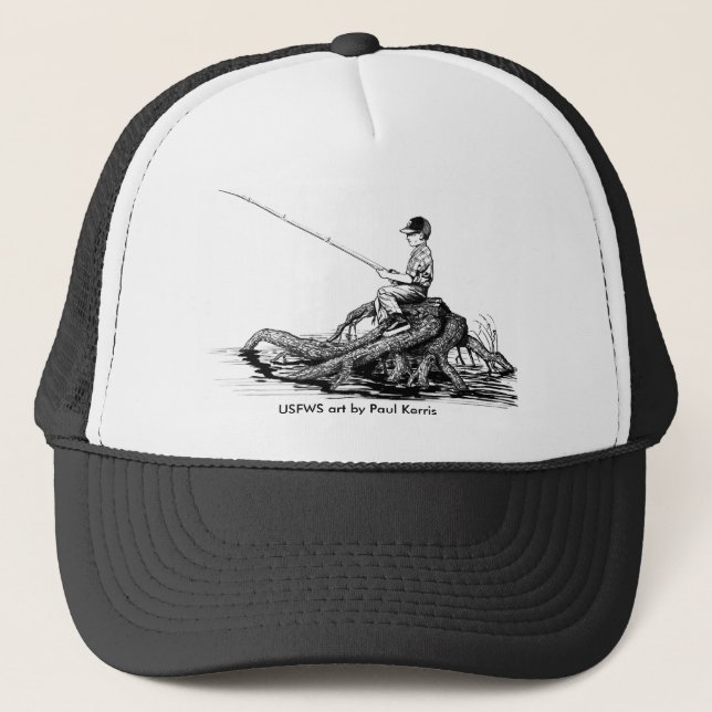 Hat / Boy Fishing (Front)