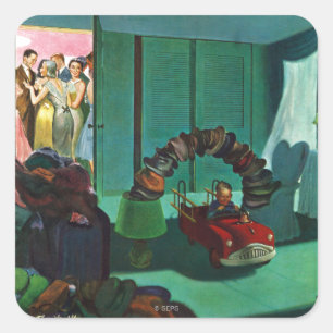 Hat Bridge Square Sticker