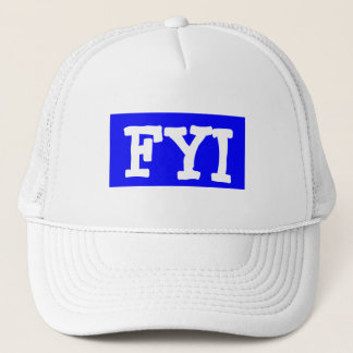 Hat Cap ~ Text Msg FYI For Your Information retro