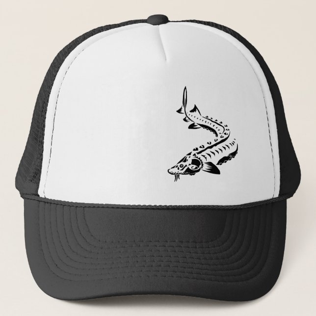 HAT-CAP-TRUCKER HAT-STURGEON -TRIBAL LAKE STURGEON TRUCKER HAT (Front)