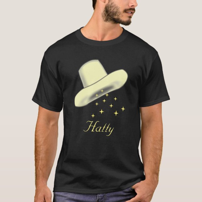 Hat cartoon image & stars  T-Shirt (Front)