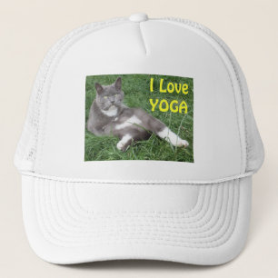 Hat Cat I Love Yoga