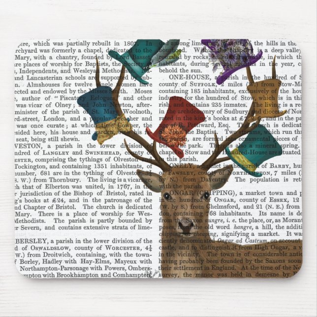 Hat Collector Deer Mouse Mat (Front)