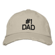 HAT  EMBROIDERED  # 1  DAD   ALL COLORS