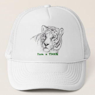 hat, I'am a TIGER Trucker Hat