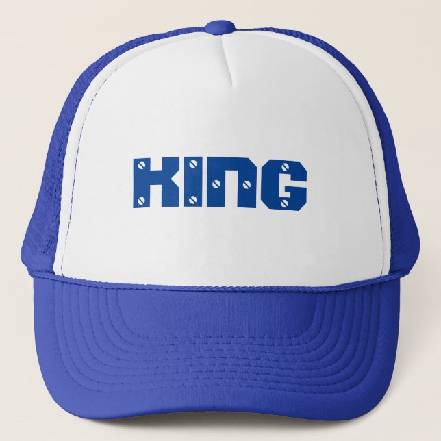 Hat King Cap Custom Text Trucker Hats or Caps (Front)