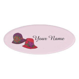 Hat Ladies Name Tag