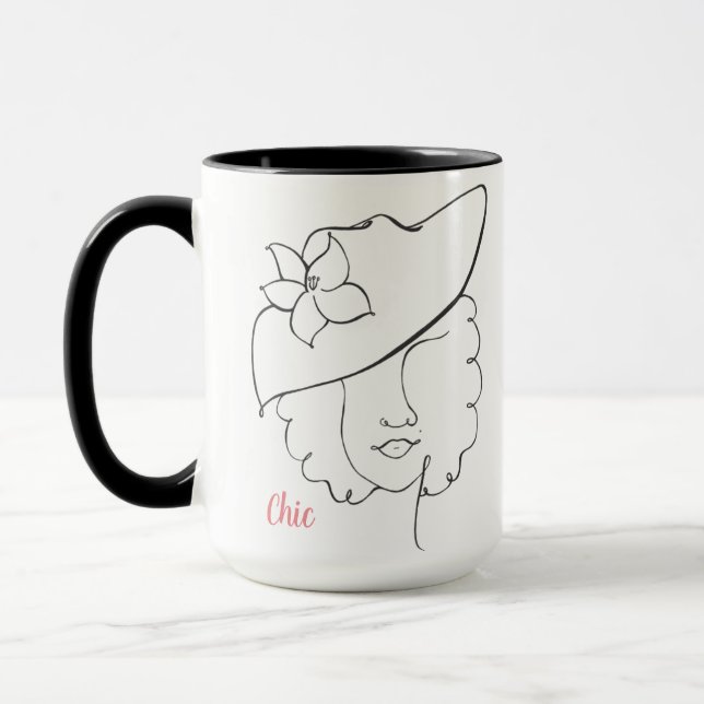 Hat Lady Chic Mug (Left)