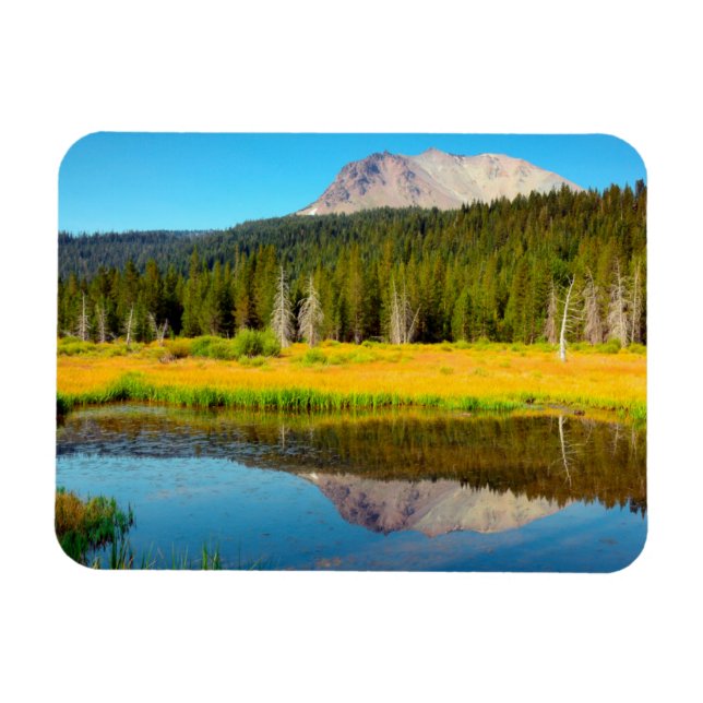 Hat Lake In Lassen Volcanic National Park Magnet (Horizontal)