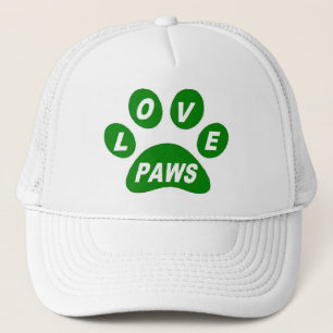 Hat Love Paws on Paws Green