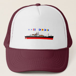 hat-maroon trucker hat