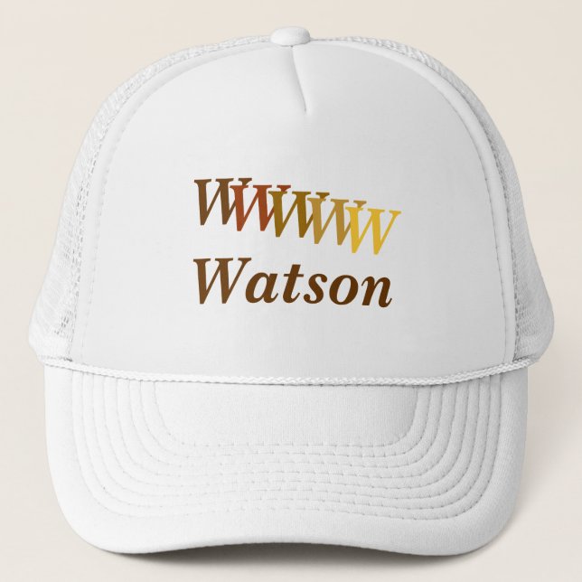Hat - Name and Stepped Letters (Front)