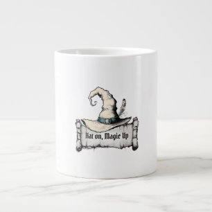 Hat on, Magic up Large Coffee Mug