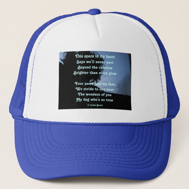 Hat Poem Ode To Dogs by Ladee Basset (Front)