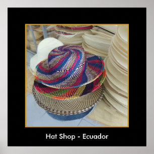 Hat Shop - Ecuador Poster
