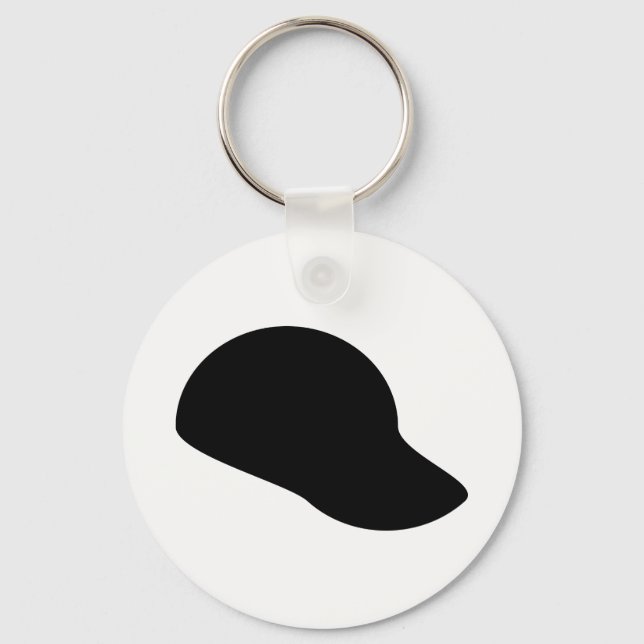 Hat Silhouette Key Ring (Front)