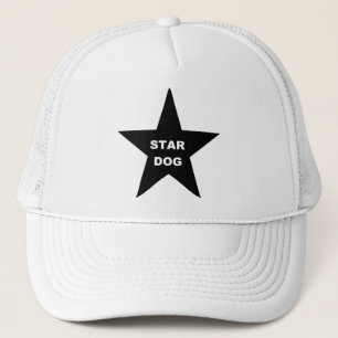 Hat Star Dog on Black Star