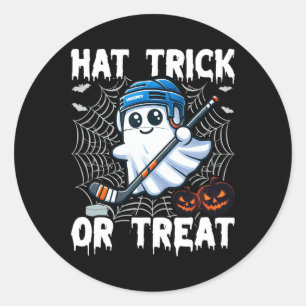 Hat Trick Or Treat Classic Round Sticker