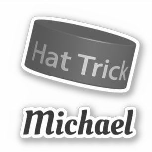 Hat Trick Puck with Custom Name