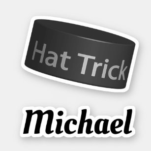 Hat Trick Puck with Custom Name