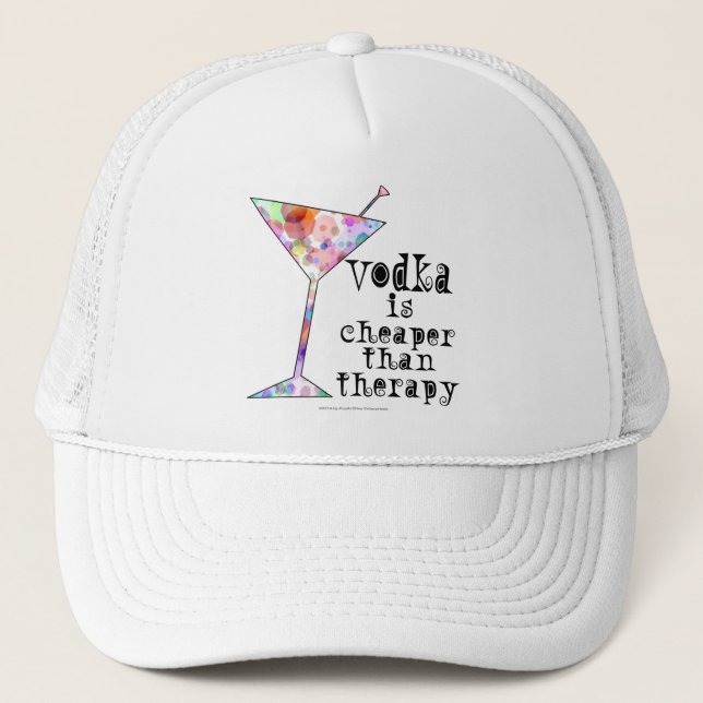 HAT - VODKA IS CHEAPER THAN THERAPY (Front)
