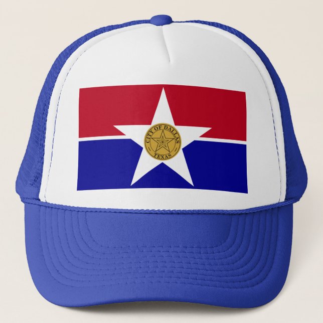 Hat with Flag of Dallas, Texas, USA (Front)