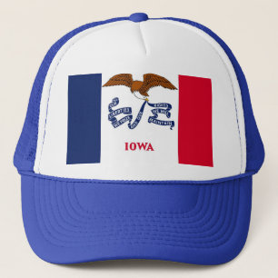 Hat with Flag of Iowa State - USA