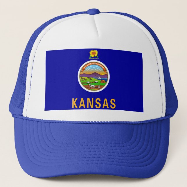 Hat with Flag of  Kansas State - USA (Front)