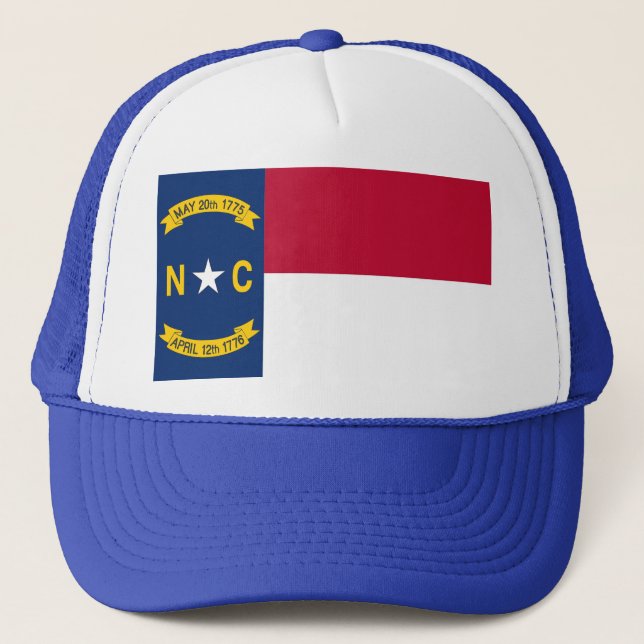 Hat with Flag of North Carolina State - USA (Front)