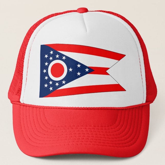 Hat with Flag of Ohio State - USA (Front)