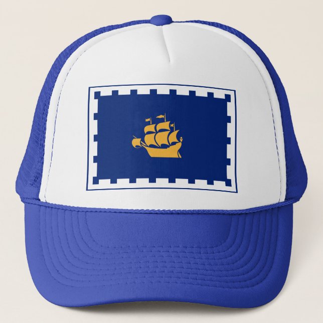 Hat with Flag of Quebec City, Canada (Front)