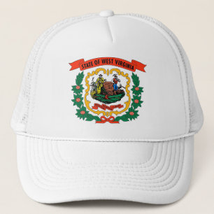 Hat with Flag of West Virginia State - USA