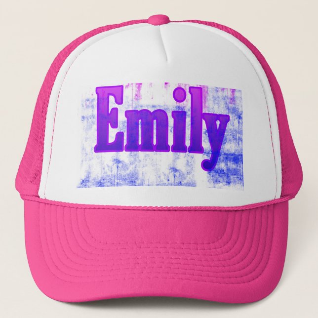 hat with name emily on it (Front)