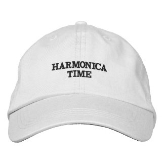 HAT WITH WORDS ON IT.