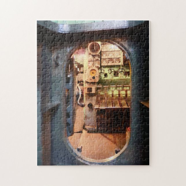 Hatch in Submarine Jigsaw Puzzle (Vertical)