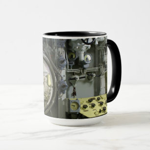 hatch on an old retro submarine mug