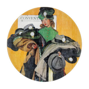 Hatcheck Girl Cutting Board