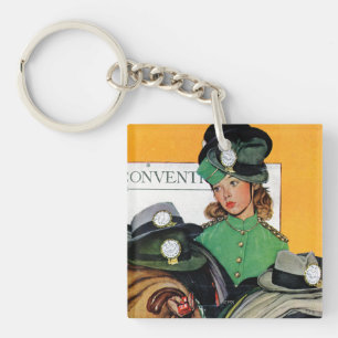 Hatcheck Girl Key Ring