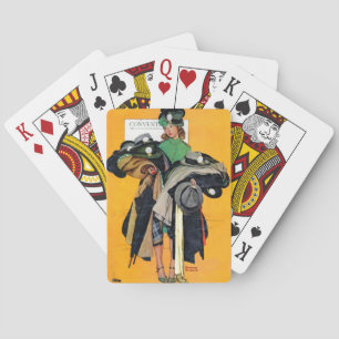 Hatcheck Girl Playing Cards