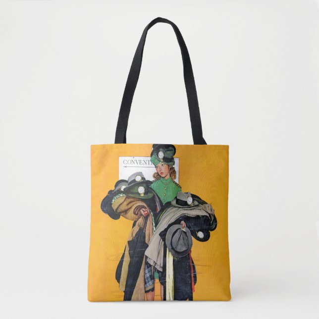 Hatcheck Girl Tote Bag (Front)
