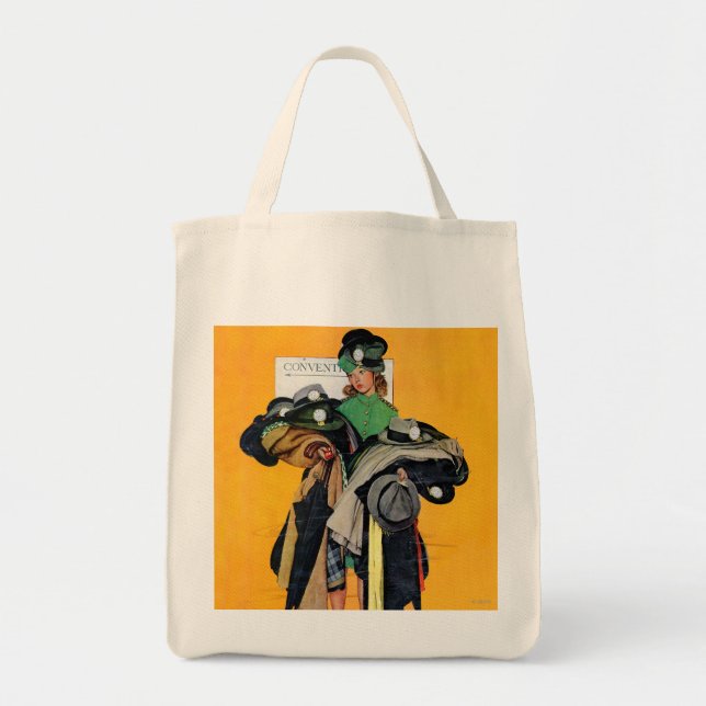 Hatcheck Girl Tote Bag (Front)