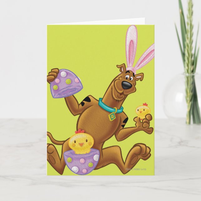 Hatched Easter Egg Holiday Card (Front)