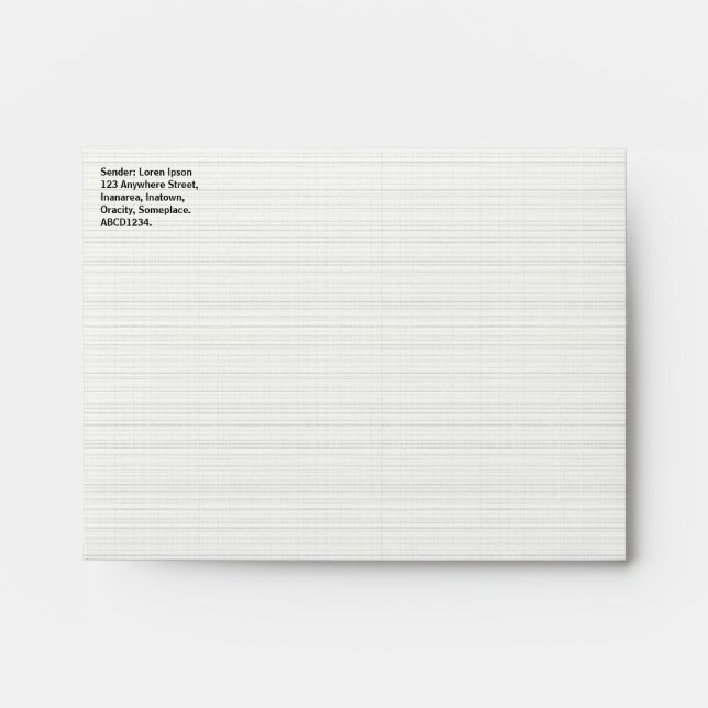 Hatched Texture Paper Look Envelopes (Front)