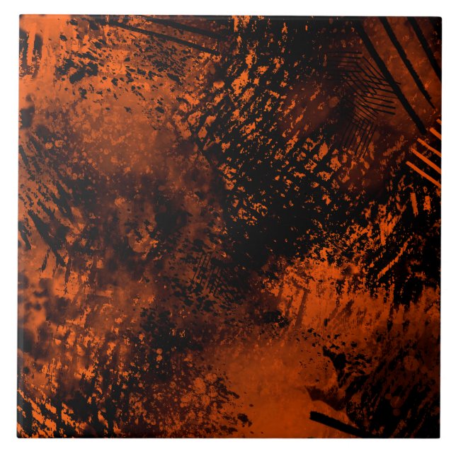 Hatching and Paint splatter effect  Tile (Front)