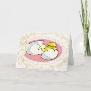Hatching Baby Chick Easter Card
