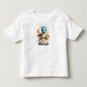 Hatching Baby Dragon Kids Fantasy Toddler T-Shirt