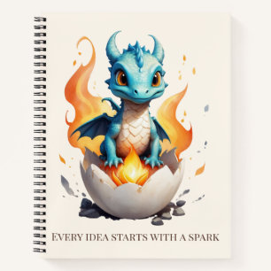 Hatching Baby Dragon Spark Notebook