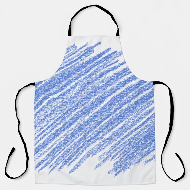 Hatching coloured pencil scratch apron (Front)